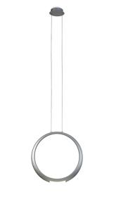 M6172  Ring Pendant Round 23W LED Silver